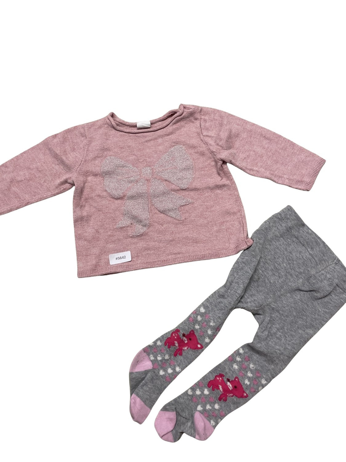 Pullover mit Strumpfhose - Gr. 74