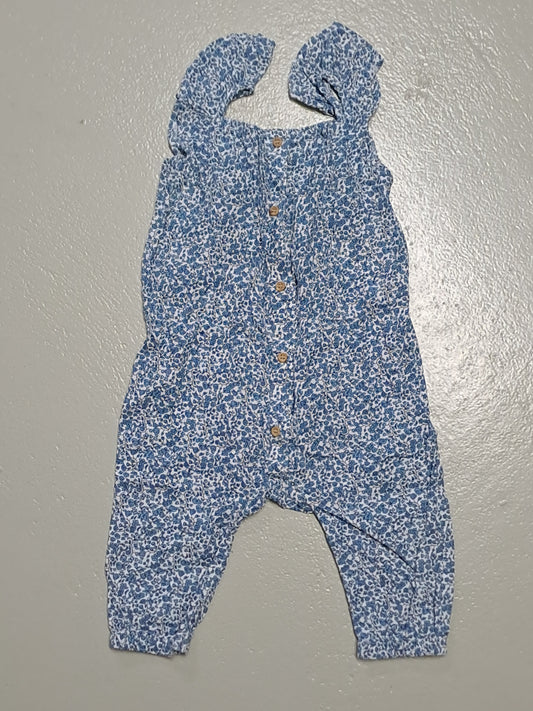 Jumpsuite lang Blumen - Gr. 74