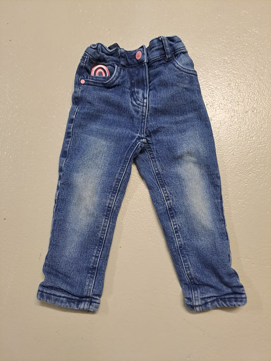 Jeans lang gefüttert - Gr. 92