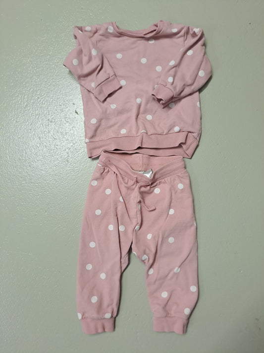 2er Set - Jogginganzug Punkte - Gr. 80