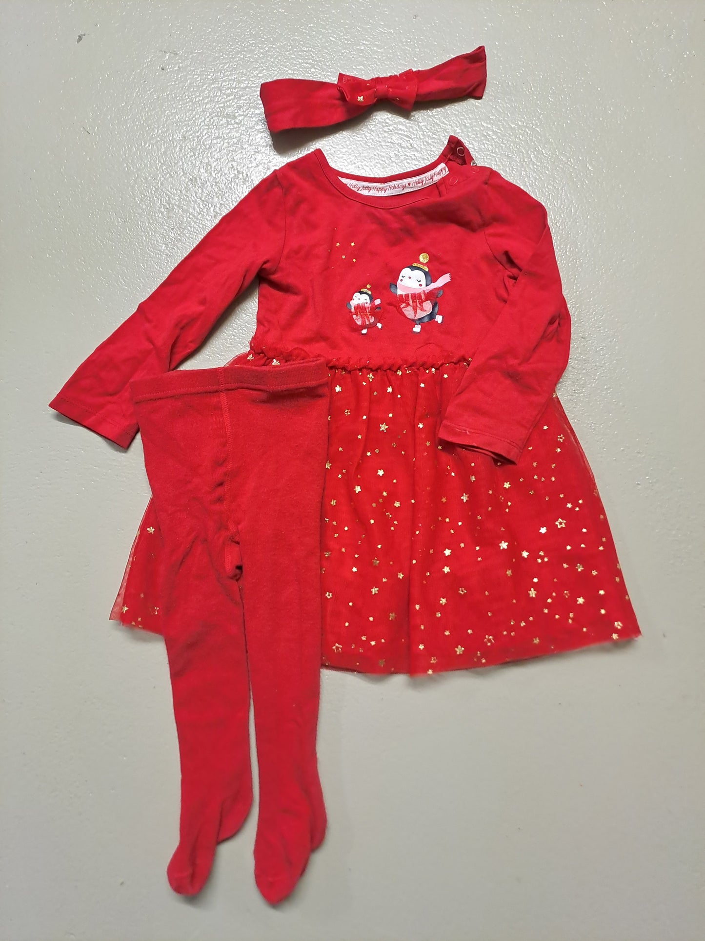 2er Set - Kleid Pinguin - Gr. 86