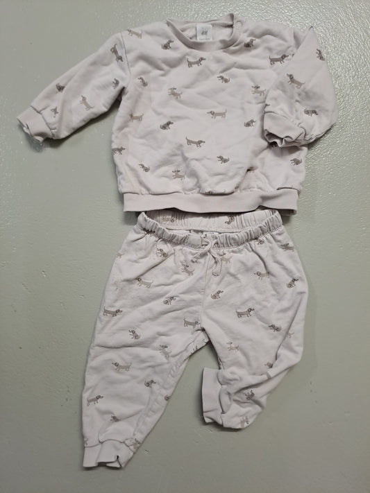 2er Set - Jogginganzug Dackel - Gr. 80