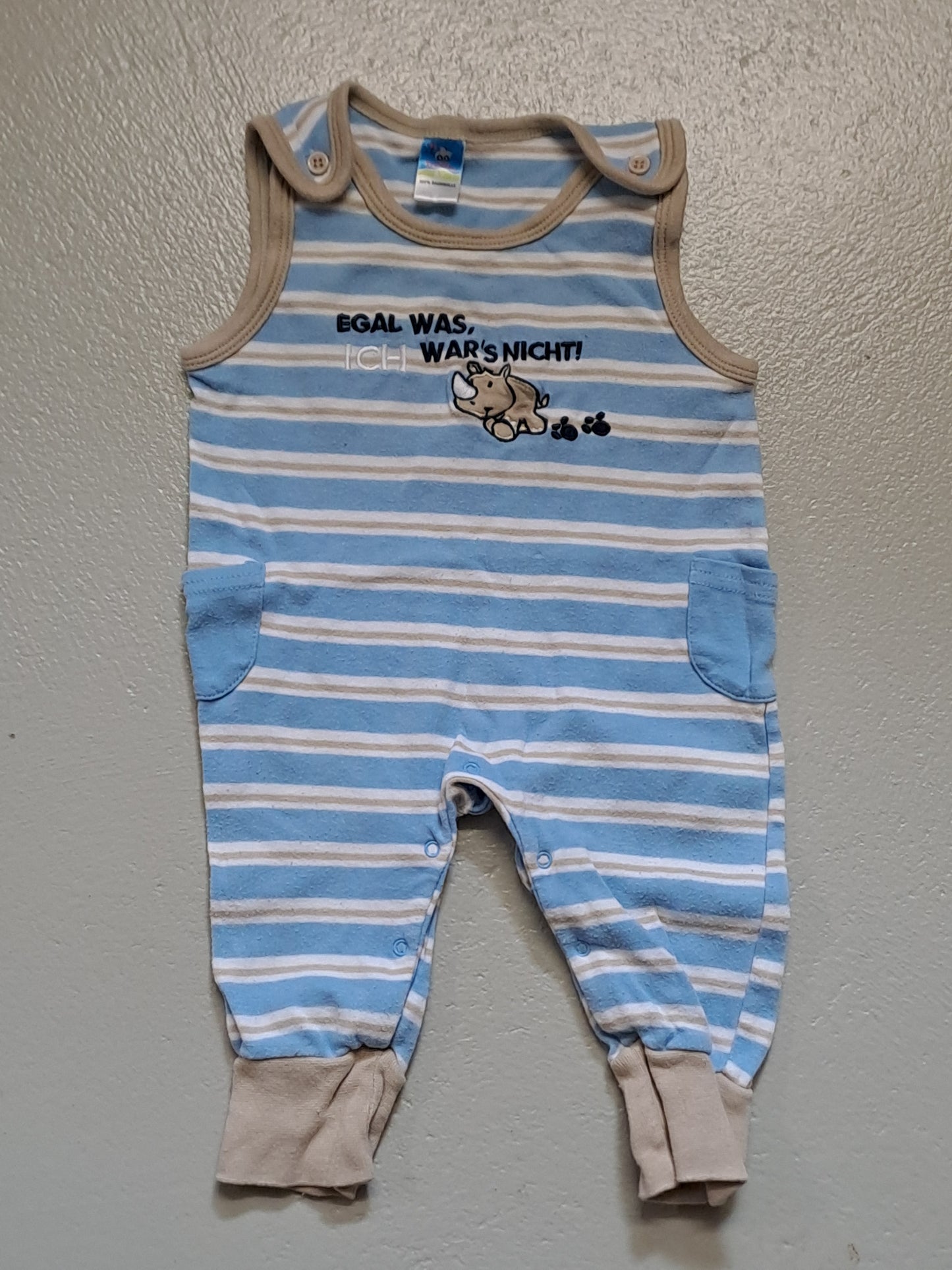 Strampler Nashorn - Gr. 62